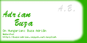 adrian buza business card